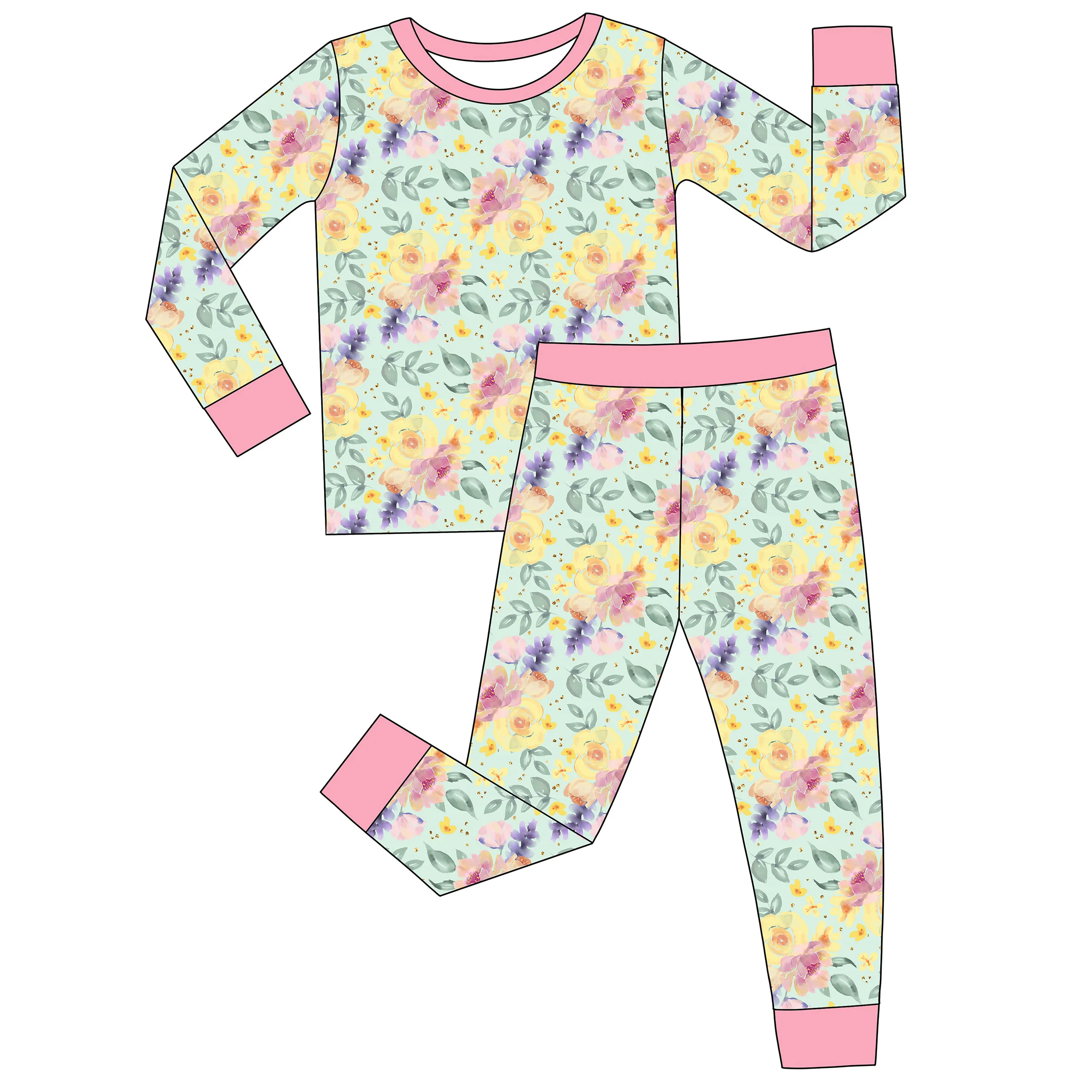 Bamboo Custom Pajamas for Baby and Toddler Soft Bamboo Baby Clothes and Rompers Comfortable Sleepwear for Children - Image 2