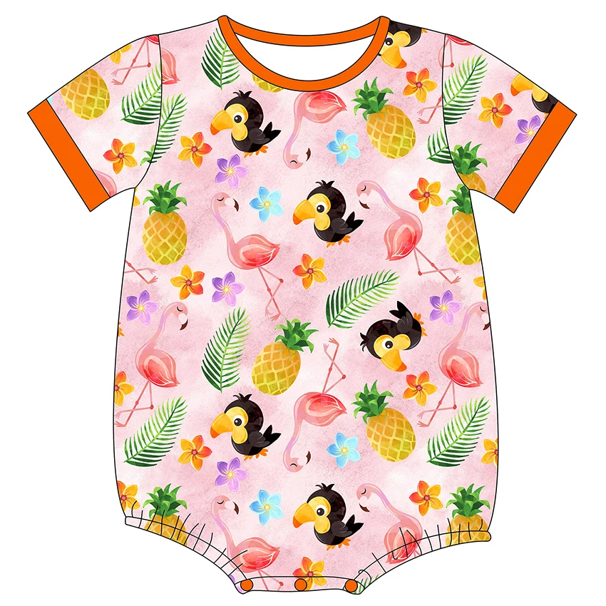 Custom Infant Bamboo Onesie with Footie Baby Romper and Shortie Set Soft Cotton Pajamas for Kids Comfortable Daily Outfit OEM - Image 3