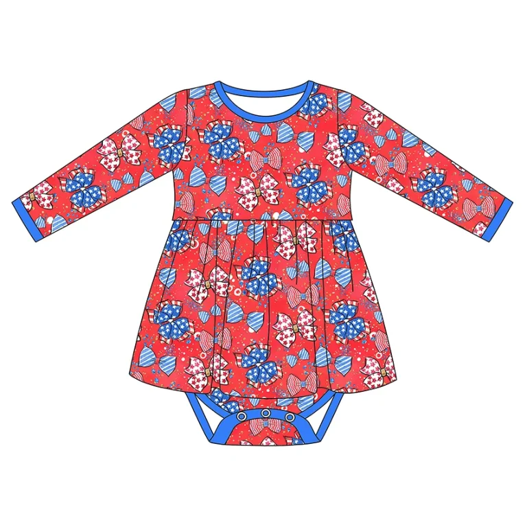 Eco-Luxury Baby Lace Rompers Fast Lead Time: Premium GRS Certified Bamboo Fabrics
