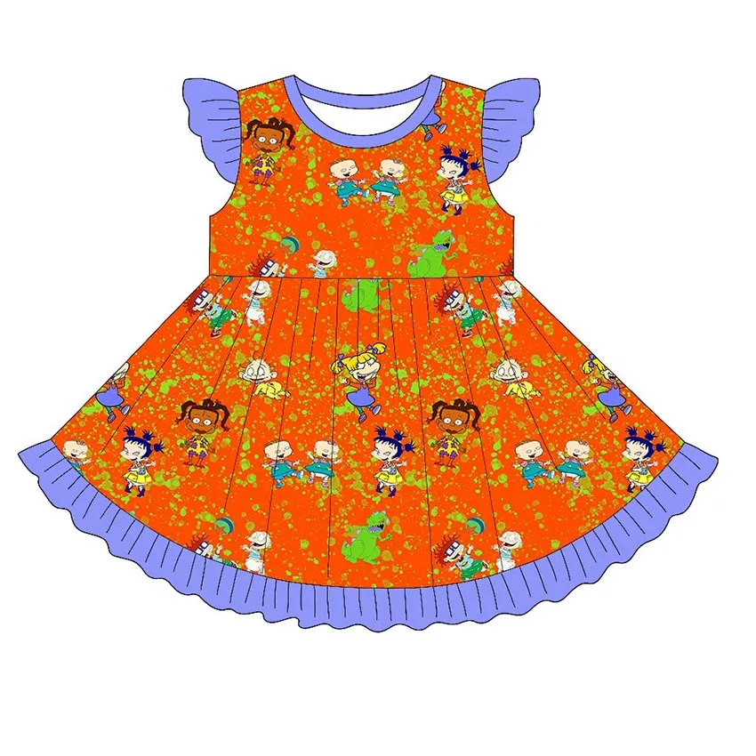 Baby Bamboo Dresses with Long Sleeve Children Skirt Soft Fabric Kids Girl Outfits for Everyday Wear OEM Custom Clothing Supplier - Image 3