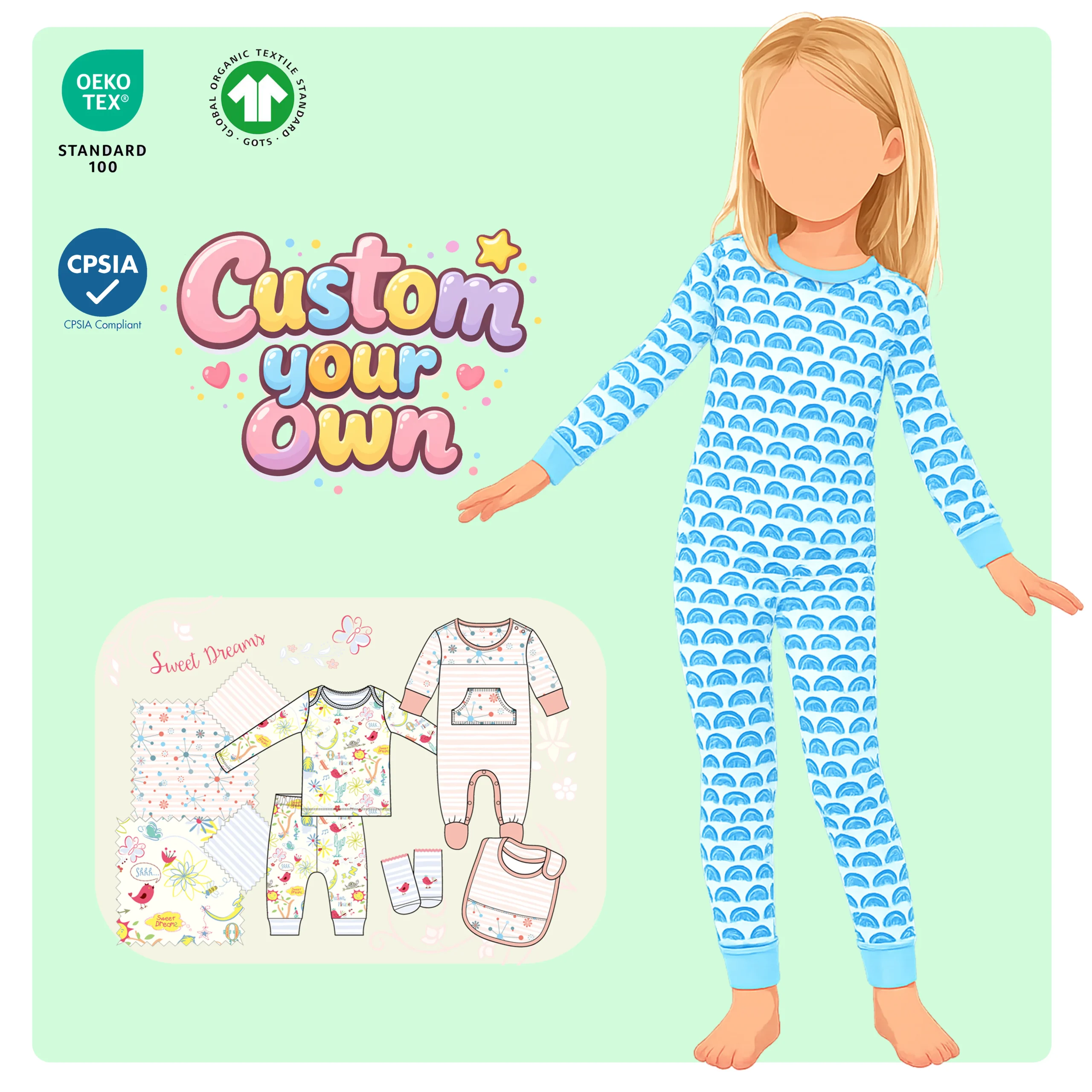 Organic Bamboo Baby Zippy Rompers Onesie Bodysuit Jumpsuit Baby Pajamas for Newborn Infant Comfortable Sleepwear Manufacturer