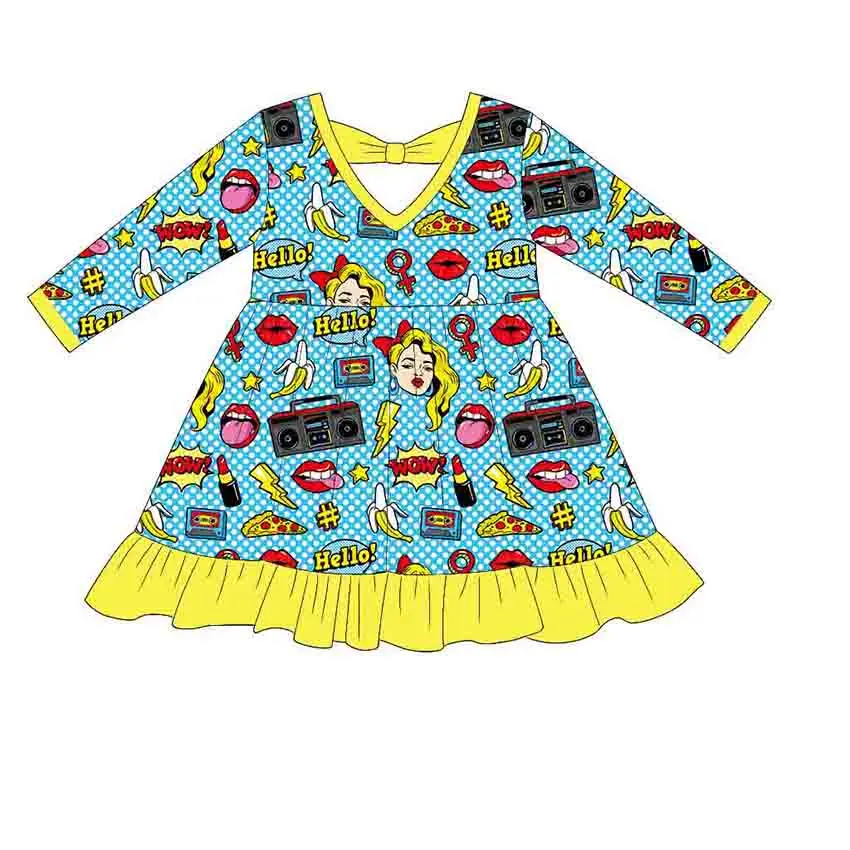 Fashion Dresses for Girls Wholesale Stylish Clothing Brand Girl Dress up Outfits Western Style Dress for the Girl Casual Wear - Image 2