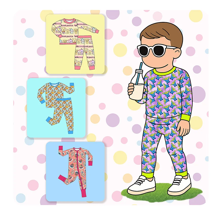 Western Baby Romper Set Custom Printed Bamboo Baby Clothes Comfortable Rompers for Infants and Toddlers Wholesale