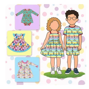 Girls Designer Dresses From Factory Custom Brand Dresses for Kids Stylish Clothing for Dress up Girls and Special Events