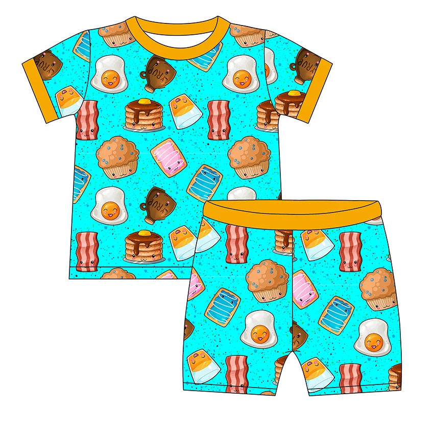 Custom Infant Bamboo Onesie with Footie Baby Romper and Shortie Set Soft Cotton Pajamas for Kids Comfortable Daily Outfit OEM - Image 2