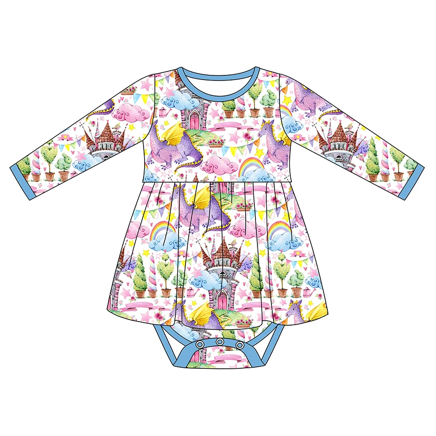 Dresses for Little Girls Kids Party and Casual Wear Brand Girl Dress up Outfits Western Dress for Girls Wholesale Clothing - Image 2