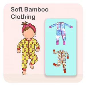 Mommy and Me Outfits Bamboo Romper Muslin Baby Clothing Sets for Baby Girls 0 3 Months and Baby Boys 1 to 3 Years