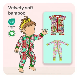 Wholesale Custom Bamboo Baby Rompers Soft and Comfortable Infant Outfit with Custom Print Baby Clothing Available Free Shipping