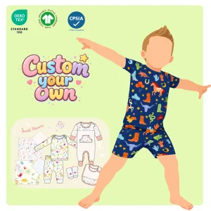 Organic Bamboo Baby Zippy Rompers Onesie Bodysuit Jumpsuit Pajamas for Newborn Infant Soft Breathable OEM Manufacturer