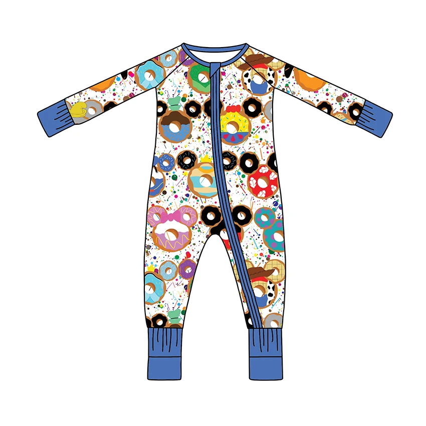 Soft Bamboo Baby Zippy Rompers Onesie Bodysuit Jumpsuit Pajamas for Newborn Infant Comfortable Breathable Clothing Manufacturer - Image 3