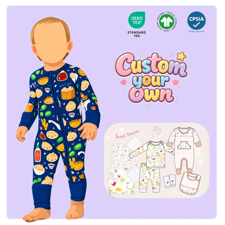 Fast Delivery Whatnot Ready To Ship Bamboo Viscose Baby Pajamas Soft Random Size And Print