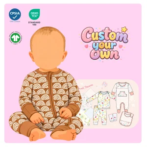 Premium Bamboo Baby Zippy Rompers Onesie Bodysuit Jumpsuit Sleepwear for Newborn Infant Breathable Comfortable OEM Manufacturer