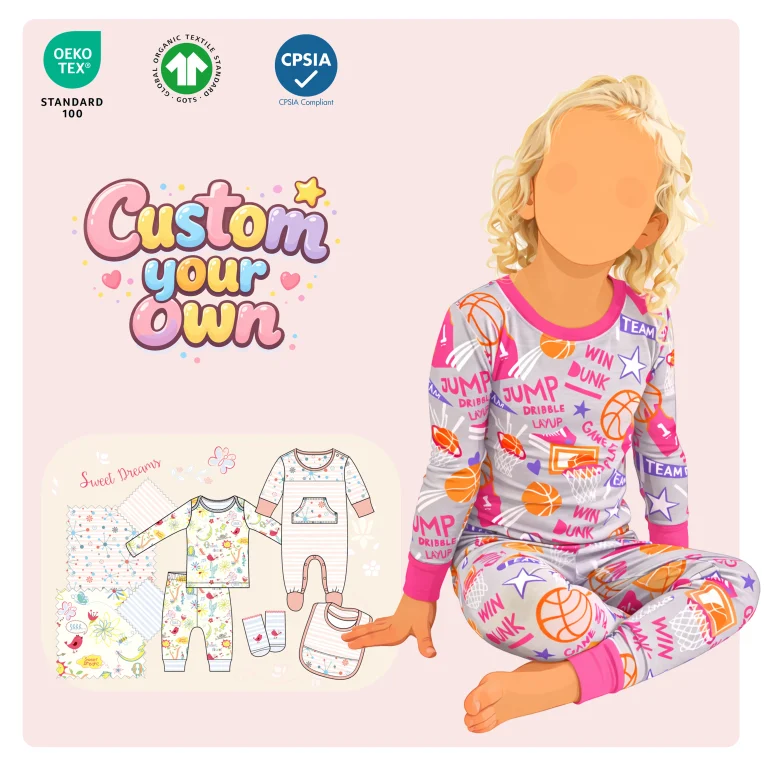 China Fast Lead Time Wholesale Hunting Bamboo Kids Pajamas Private Label Service