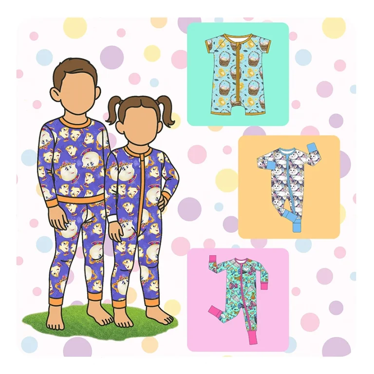 Girl Bamboo Long Pattern Sleeves Ship Costume Custom Baby Pajamas Zippy To Fiber Ready Chr