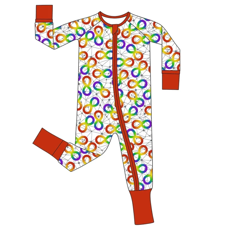 Eco-Luxury Romper Fall Toddler Jumpsuit Kids Print Clothes Christmas Clothing Girls Wholes