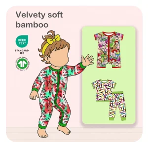 Newborn Baby Romper Custom Print Soft Bamboo Fabric Infant Outfit Romper Set Baby Western Style Rompers Wholesale Clothing
