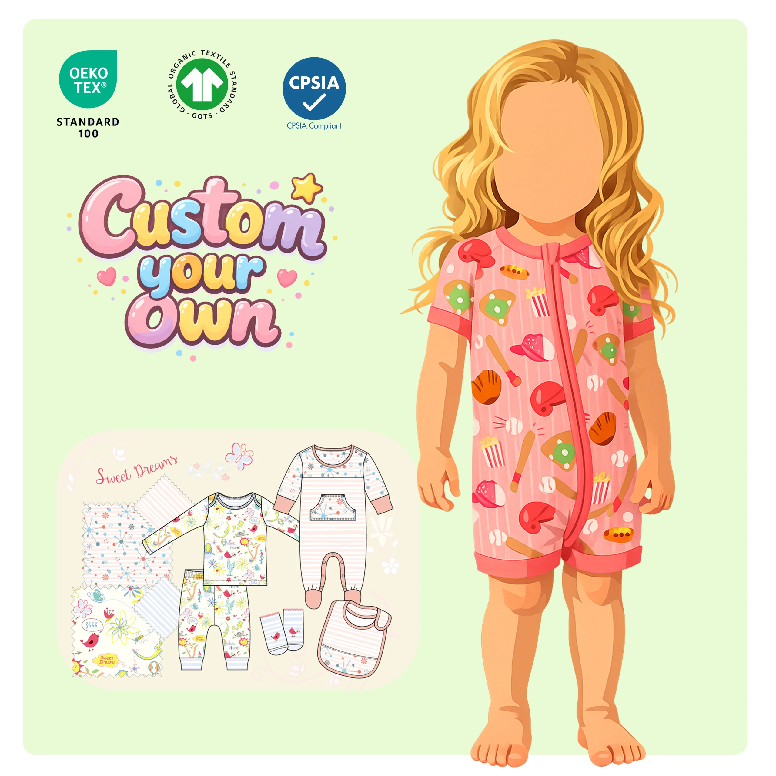 Premium Bamboo Baby Zippy Rompers Onesie Bodysuit Jumpsuit Pajamas for Newborn Infant Soft Breathable OEM Manufacturer