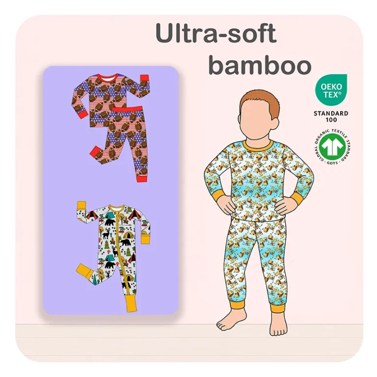 High-Quality Bamboo Pajamas Tool Print Ethical Manufacturing for Global Wholesalers