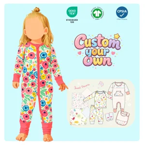 Soft Bamboo Baby Zippy Rompers Onesie Bodysuit Jumpsuit Pajamas for Newborn Infant Breathable Comfortable Manufacturer