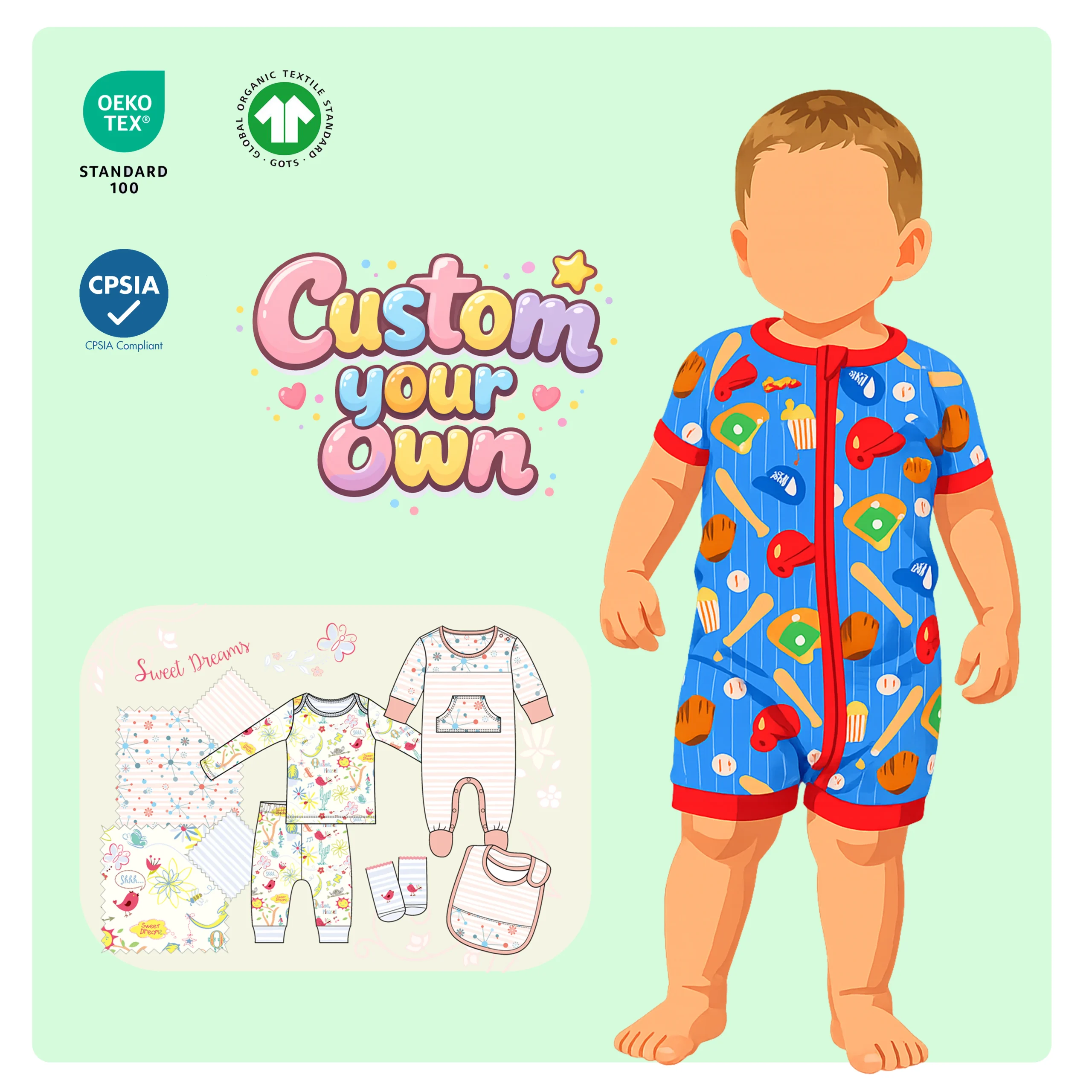 Organic Bamboo Baby Zippy Rompers Onesie Bodysuit Jumpsuit Sleepwear for Newborn Infant Comfortable Manufacturer