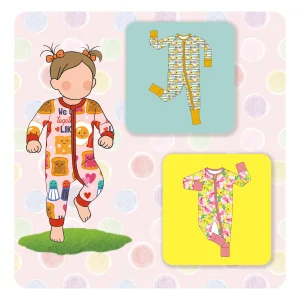 Wholesale Custom Printed Baby Pajamas Bamboo Spandex Fabric for Kids Clothes