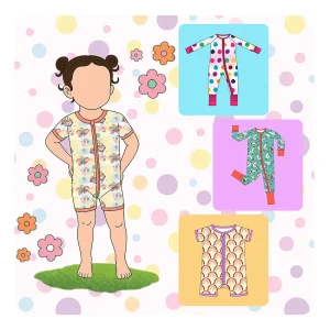 Wholesale Summer Spring Bamboo Viscose Baby Pajamas Short Sleeve Kids Romper with Printed Designs Soft Bamboo Footie Sleepwear