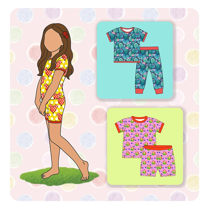 Soft Bamboo Viscose Baby Pajama Set Breathable Bamboo Clothes Comfortable Sleepwear for Children OEM Custom Pajamas Supplier
