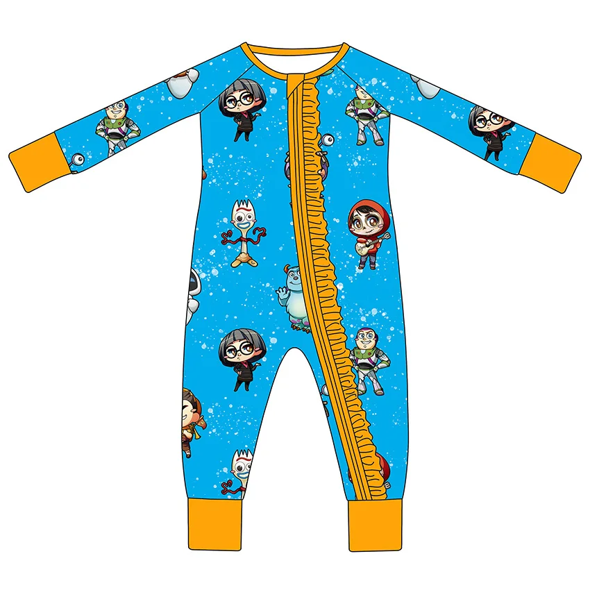 Soft Baby Bamboo Sleeper Zippy One Piece Outfit Breathable Bamboo Fabric Baby Clothes Custom OEM Infant Sleepwear Manufacturer - Image 3