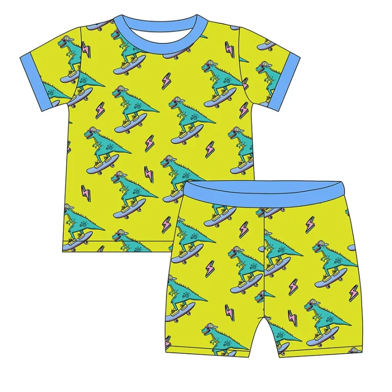 Tiered Pricing In- Stock Various Print Bamboo Baby Pajamas Famous Brand Custom Baby Bamboo