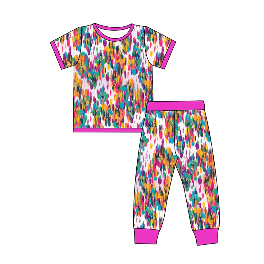 Soft Bamboo Viscose Baby Pajama Set Breathable Bamboo Clothes Comfortable Sleepwear for Children OEM Custom Pajamas Supplier - Image 3